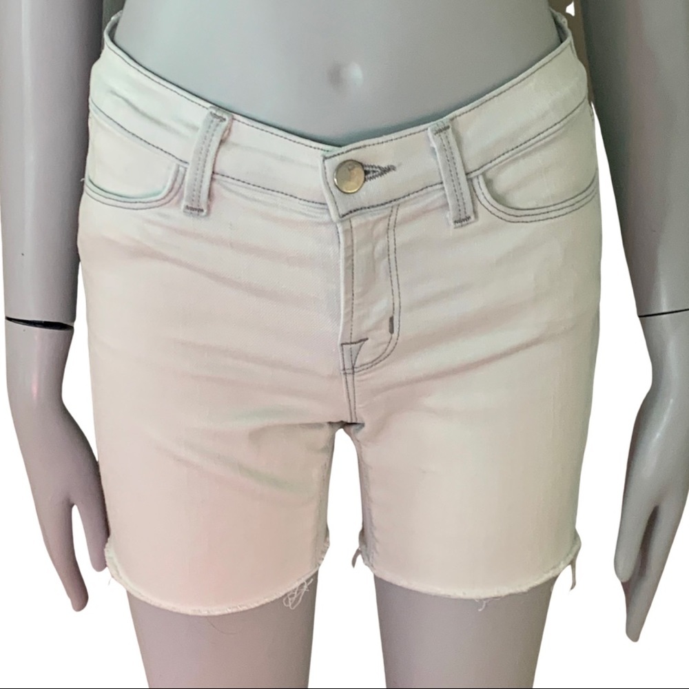 J BRAND Super Skinny Frostbite Denim Shorts - Picture 6 of 15